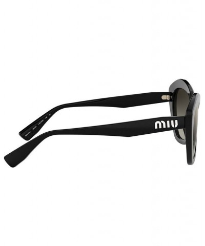 Sunglasses MU 05US 55 BLACK / GRADIENT GREY MIRROR SILVER $75.60 Unisex