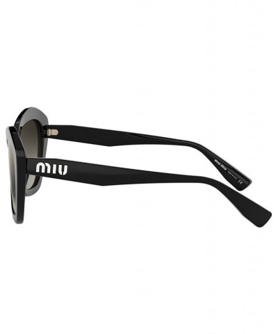 Sunglasses MU 05US 55 BLACK / GRADIENT GREY MIRROR SILVER $75.60 Unisex