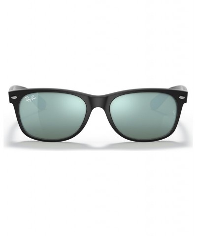 Sunglasses RB2132 NEW WAYFARER FLASH BLACK/GREEN MIRROR $45.76 Unisex