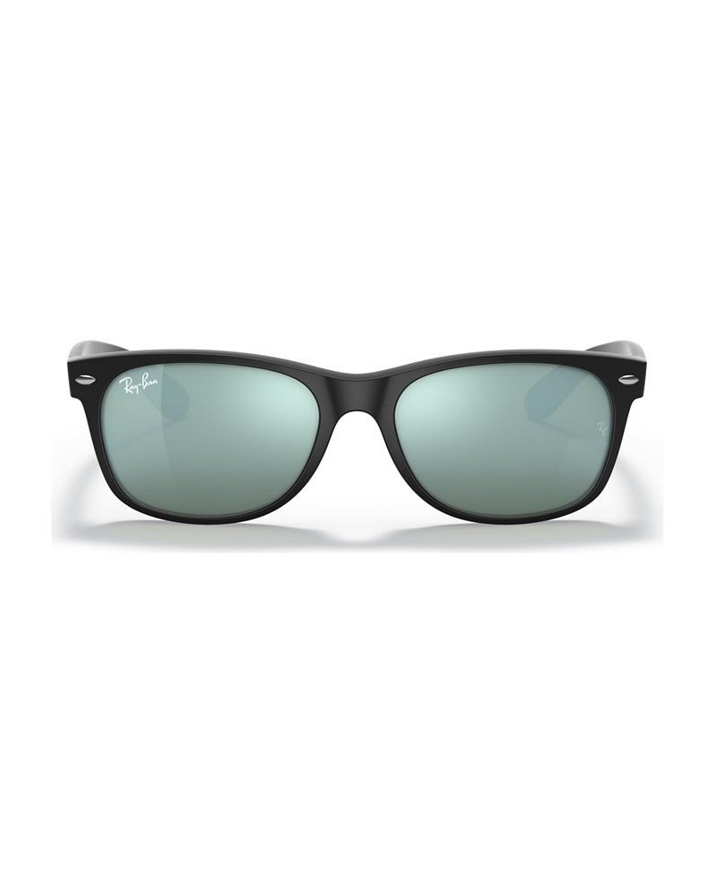 Sunglasses RB2132 NEW WAYFARER FLASH BLACK/GREEN MIRROR $45.76 Unisex