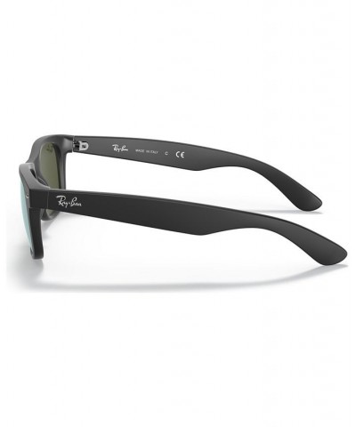 Sunglasses RB2132 NEW WAYFARER FLASH BLACK/GREEN MIRROR $45.76 Unisex