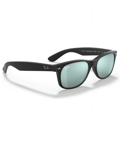 Sunglasses RB2132 NEW WAYFARER FLASH BLACK/GREEN MIRROR $45.76 Unisex