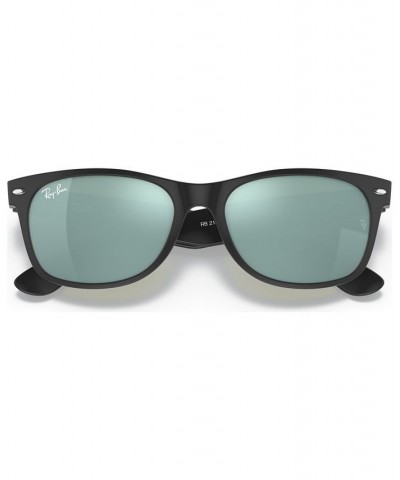 Sunglasses RB2132 NEW WAYFARER FLASH BLACK/GREEN MIRROR $45.76 Unisex