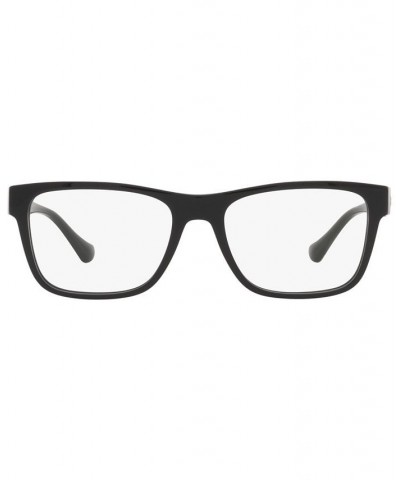 VE3303 Men's Rectangle Eyeglasses Transparent Gray $33.28 Mens