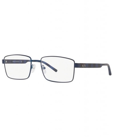 Armani Exchange AX1037 Men's Rectangle Eyeglasses Matte Blue $16.25 Mens