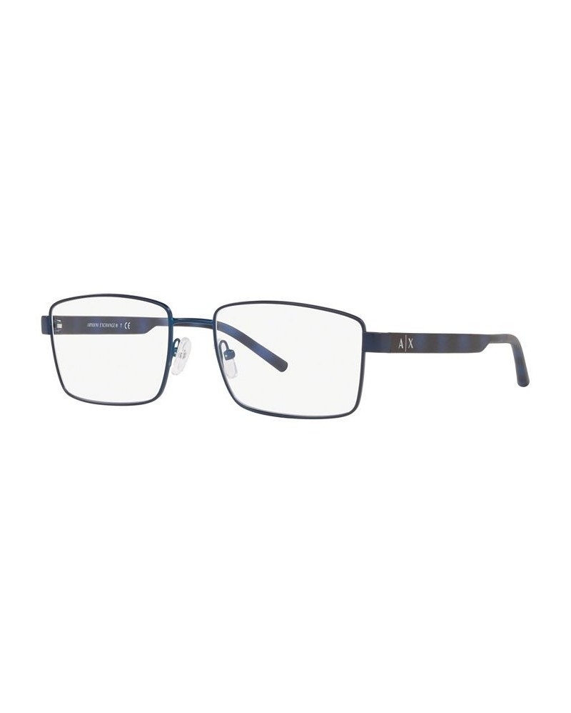 Armani Exchange AX1037 Men's Rectangle Eyeglasses Matte Blue $16.25 Mens