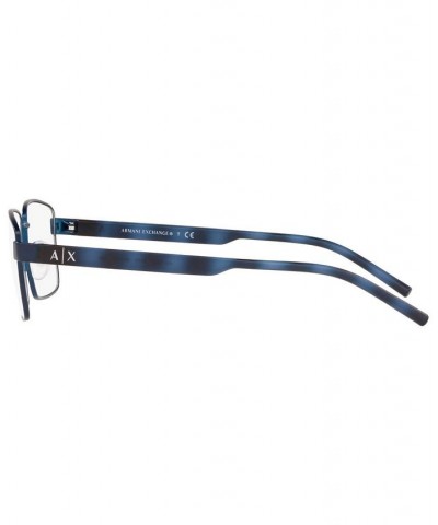 Armani Exchange AX1037 Men's Rectangle Eyeglasses Matte Blue $16.25 Mens