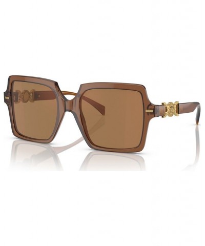 Women's Sunglasses VE4441 Transparent Brown $82.42 Womens