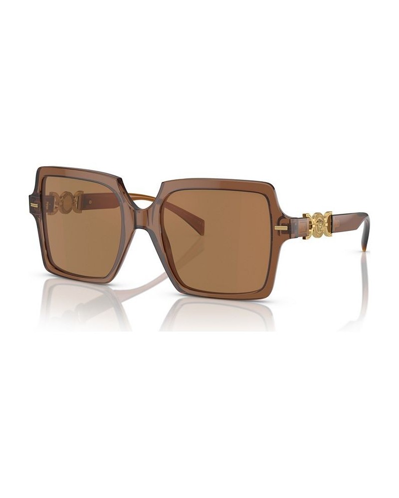 Women's Sunglasses VE4441 Transparent Brown $82.42 Womens