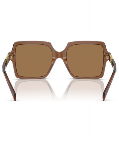 Women's Sunglasses VE4441 Transparent Brown $82.42 Womens