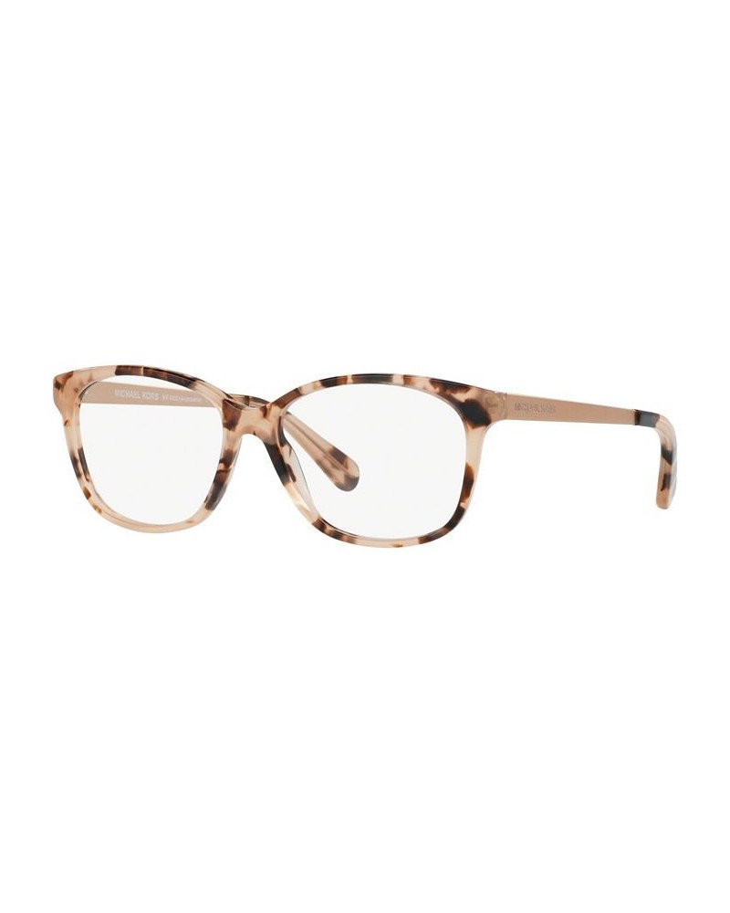 MK4035 Ambrosine Women's Rectangle Eyeglasses Pink Tort $58.20 Womens