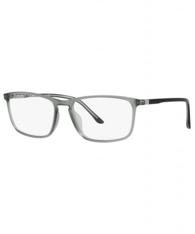 SH3073 Men's Pillow Eyeglasses Transparent Gray $56.55 Mens