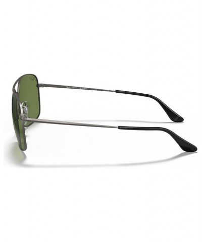 Unisex Polarized Sunglasses RB3611 60 Matte Gunmetal/Polar Green $20.24 Unisex