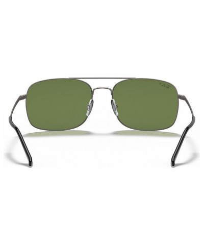 Unisex Polarized Sunglasses RB3611 60 Matte Gunmetal/Polar Green $20.24 Unisex