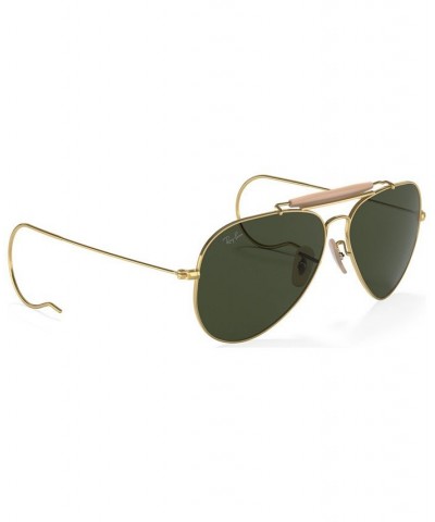 Unisex Outdoorsman Aviation Collection Sunglasses RB303058-X 58 Gold-Tone $41.86 Unisex