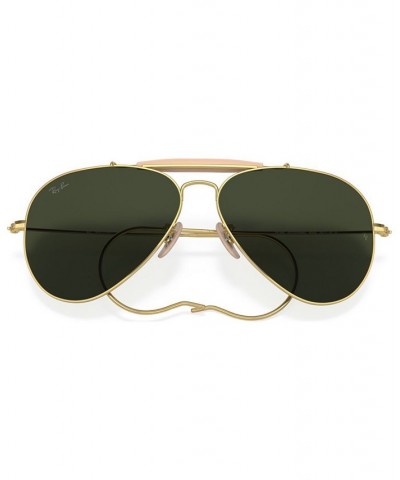 Unisex Outdoorsman Aviation Collection Sunglasses RB303058-X 58 Gold-Tone $41.86 Unisex