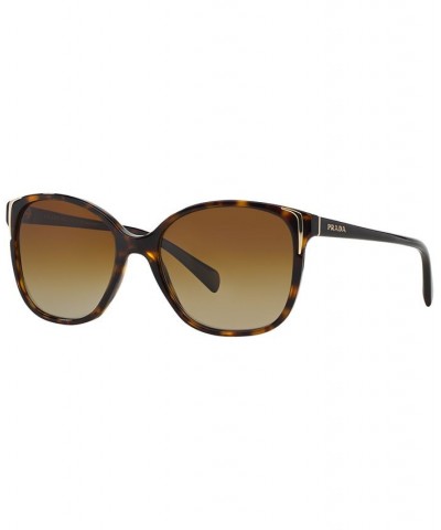 Polarized Sunglasses PR 01OS Brown/Brown $36.19 Unisex