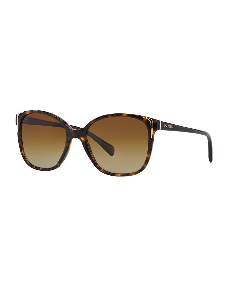 Polarized Sunglasses PR 01OS Brown/Brown $36.19 Unisex