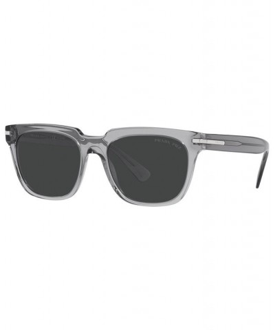 Men's Polarized Sunglasses PR 04YS 56 Transparent Gray $102.87 Mens