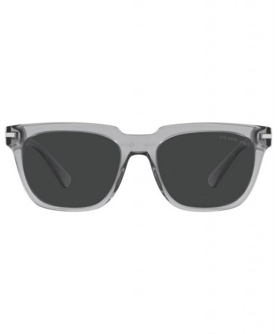 Men's Polarized Sunglasses PR 04YS 56 Transparent Gray $102.87 Mens