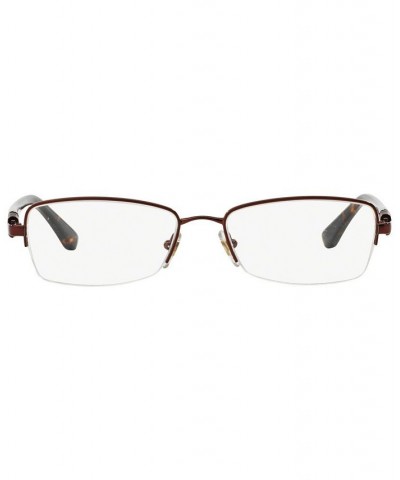 VO3813B Women's Rectangle Eyeglasses Brown $26.08 Womens