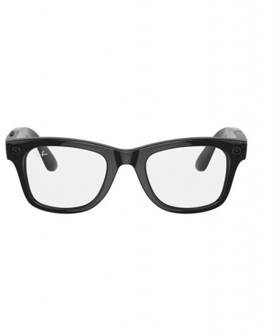 Stories Transitions Wayfarer 50 Unisex Smart Glasses Shiny Black $45.48 Unisex