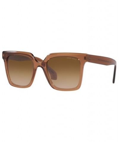 Women's Sunglasses 52 Transparent Brown $104.10 Womens