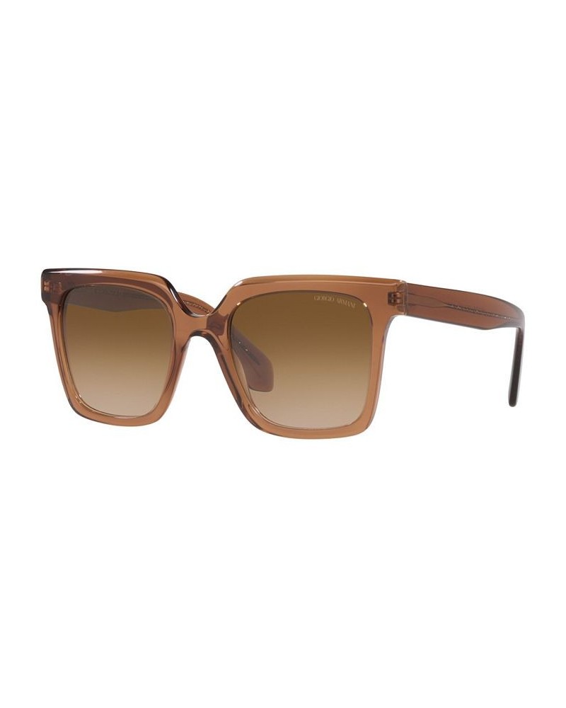 Women's Sunglasses 52 Transparent Brown $104.10 Womens