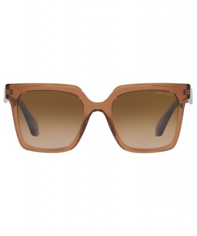 Women's Sunglasses 52 Transparent Brown $104.10 Womens