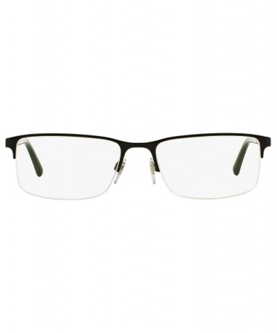 BE1282 Men's Rectangle Eyeglasses Black $55.80 Mens