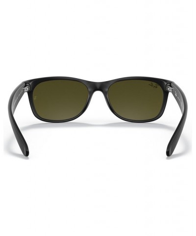 Sunglasses RB2132 NEW WAYFARER FLASH BLACK MATTE/BLUE MIRROR $47.52 Unisex