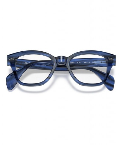 RX0880 Unisex Square Eyeglasses Shiny Black $38.20 Unisex