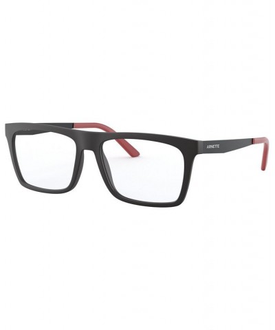 AN7174 Men's Rectangle Eyeglasses Black $28.06 Mens