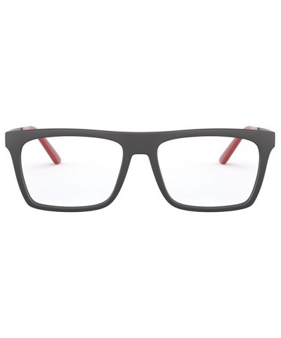 AN7174 Men's Rectangle Eyeglasses Black $28.06 Mens