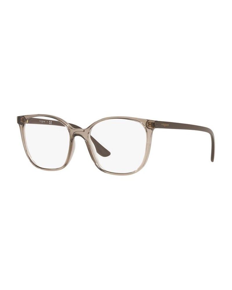 VO5356 Women's Rectangle Eyeglasses Transparent Brown $25.30 Womens