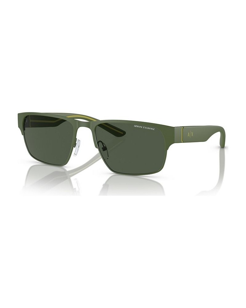 Men's Polarized Sunglasses AX2046S Matte Olive $19.20 Mens