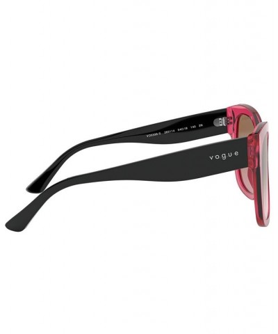 Sunglasses VO5338S 54 TRANSPARENT CHERRY/VIOLET GRADIENT BROWN $6.31 Unisex