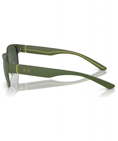 Men's Polarized Sunglasses AX2046S Matte Olive $19.20 Mens