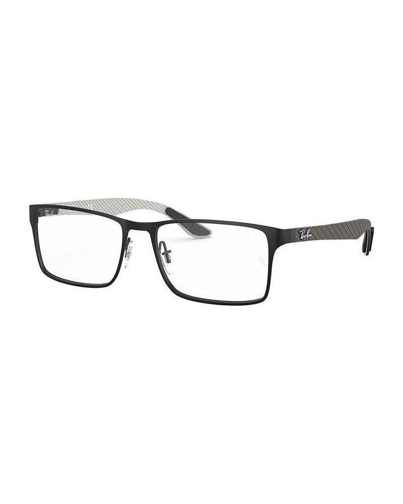 RX8415 Men's Rectangle Eyeglasses Matte Blac $26.40 Mens