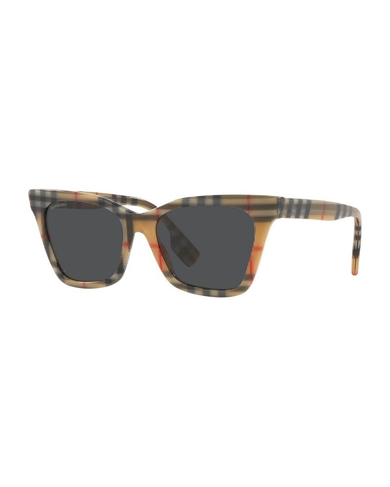 Women's Sunglasses BE4346 53 Vintage-Like Check $70.25 Womens