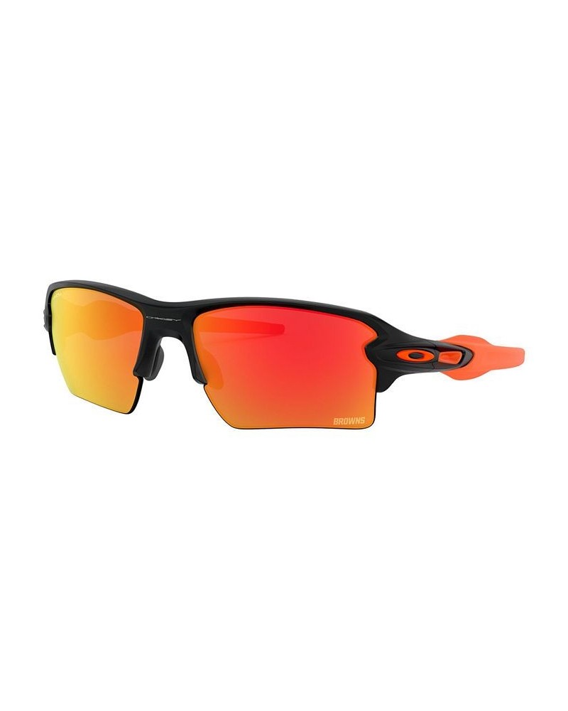 NFL Collection Sunglasses Cleveland Browns OO9188 59 FLAK 2.0 XL CLE MATTE BLACK/PRIZM RUBY $57.12 Unisex