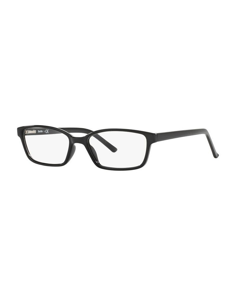 SF1572 Women's Rectangle Eyeglasses Black $12.78 Womens