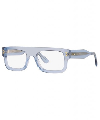 Men's Rectangle Eyeglasses GC00183052-X Blue $116.15 Mens