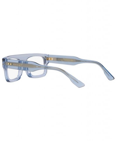 Men's Rectangle Eyeglasses GC00183052-X Blue $116.15 Mens