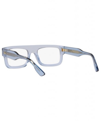 Men's Rectangle Eyeglasses GC00183052-X Blue $116.15 Mens