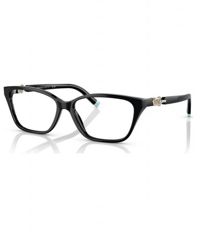 Women's Rectangle Eyeglasses TF222953-O Black $59.76 Womens