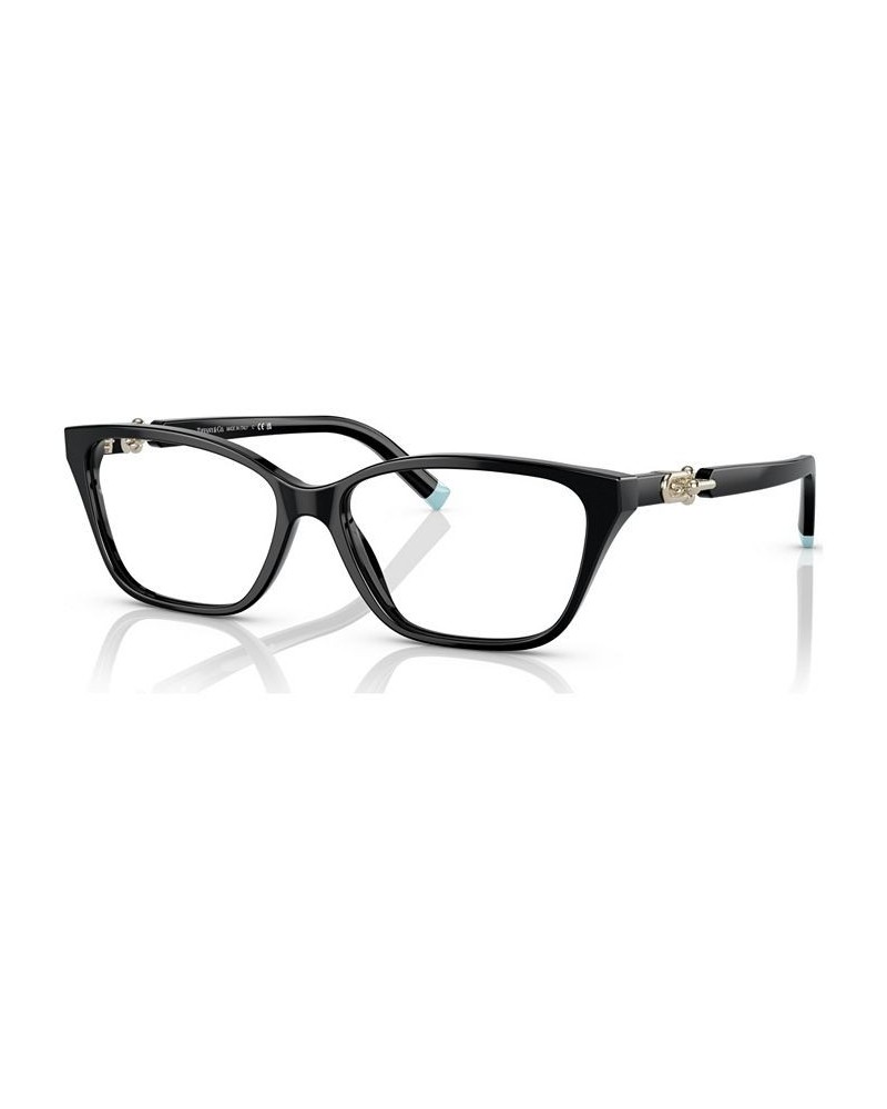 Women's Rectangle Eyeglasses TF222953-O Black $59.76 Womens