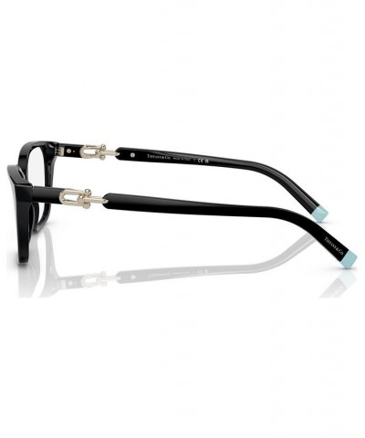 Women's Rectangle Eyeglasses TF222953-O Black $59.76 Womens