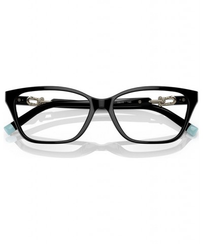 Women's Rectangle Eyeglasses TF222953-O Black $59.76 Womens