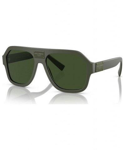 Men's Sunglasses DG4433 Matte Dark Green $96.72 Mens